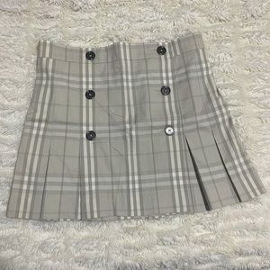 Grey Nova Check Burberry Brit Skirt